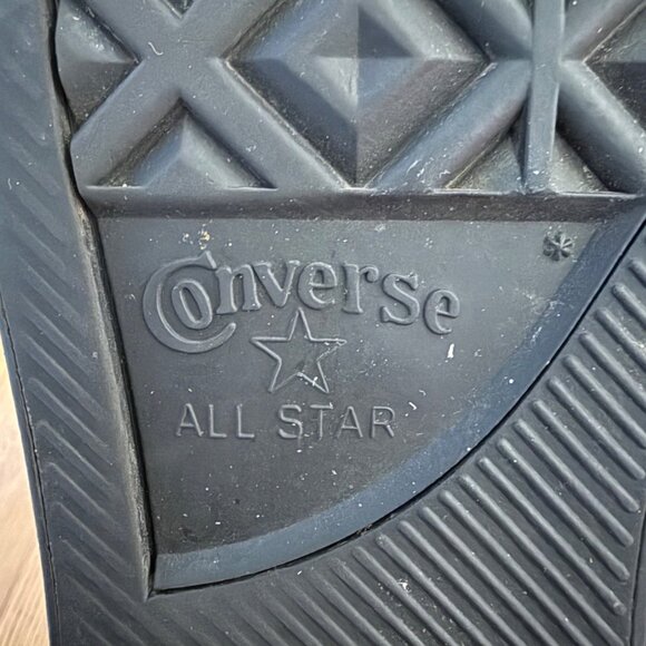 Converse Size 13 Black Chuck Taylor All Star Syde Street Mid Top Sneakers Shoes - Picture 4 of 16